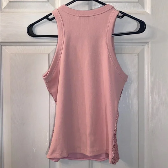 ChicMe Sparkling Pink Sequin Tank Top - Picture 9 of 12